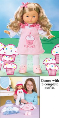 Cute As A Cupcake Doll Set