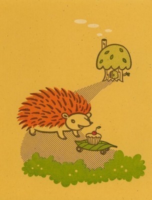 hedgehog cupcake