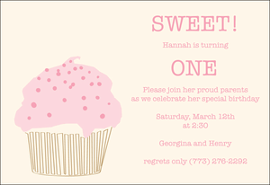 Custom Printed Cupcake Invitations