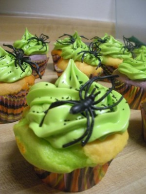 Halloween Cupcake Spider