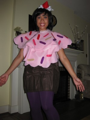 homemade cupcake costume