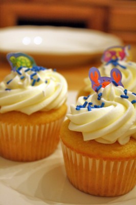 Sea Life Cupcakes by Ashley of The Cupcake Cauldron (photo courtesy of Ashley)