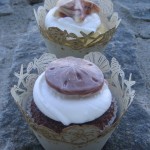 Vintage Seashell Wedding Cupcakes Sand Dollar
