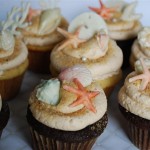 Chocolate Seashell Cupcakes
