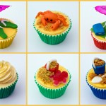 Beach crab blanket cupcake