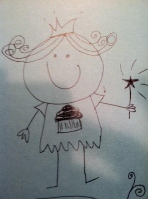 cupcake fairy drawing