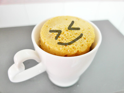 microwave cupcake done